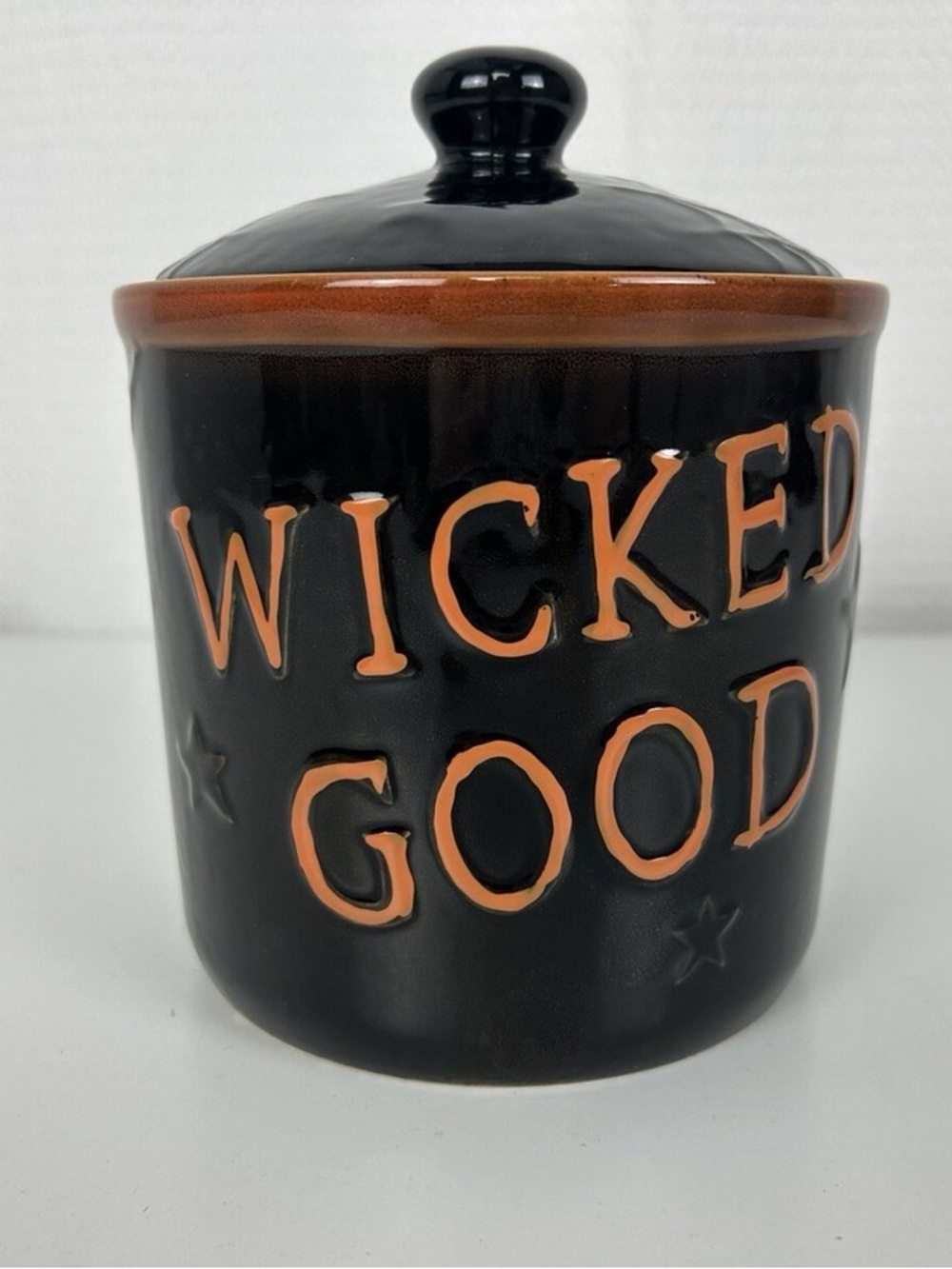 Rare Yankee Candle Halloween Cookie Jar Wicked Good Retired 2016 Boney Bunch